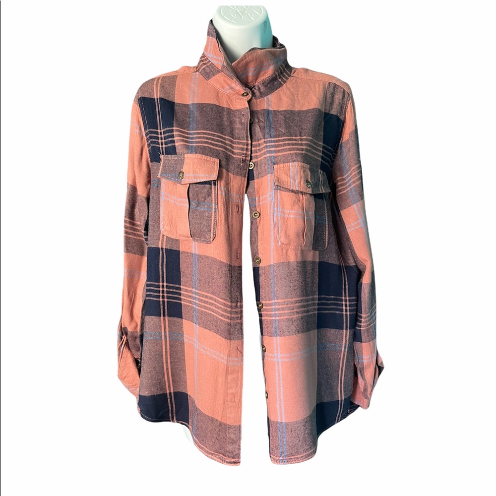 Women's Long Sleeve /Shirt Tops Casual Loose Plaid Blouse Tops